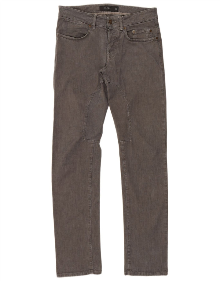 Jeans dritti da uomo SIVIGLIA W30 L32 in cotone grigio
