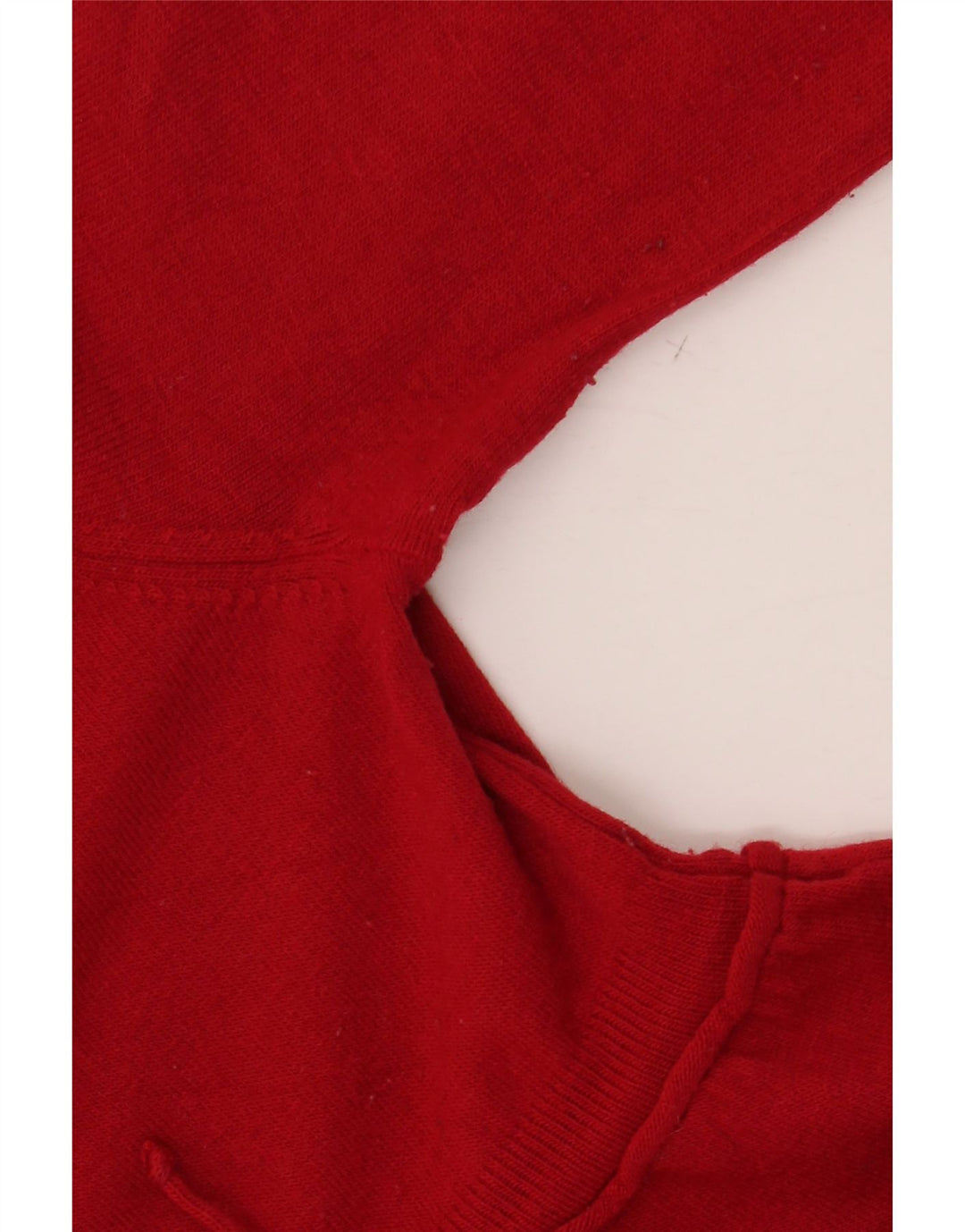 CALVIN KLEIN JEANS Maglione da donna con scollo a barca con grafica UK 10 piccolo rosso