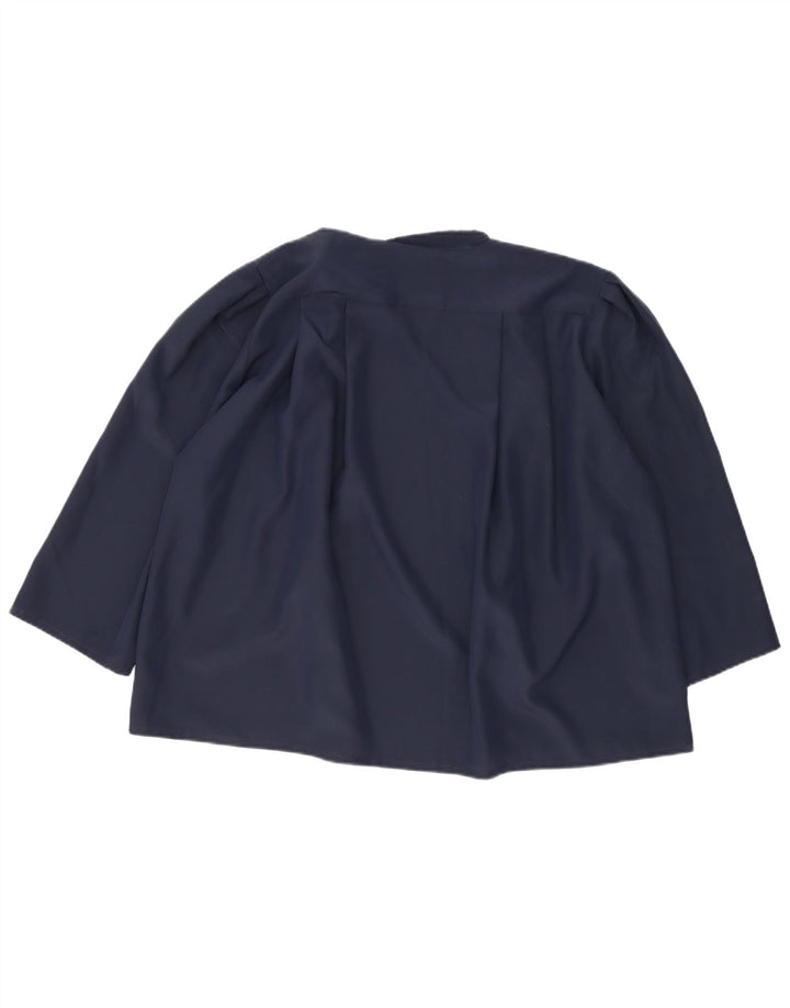Top cardigan oversize da donna vintage UK 22 3XL Blu navy