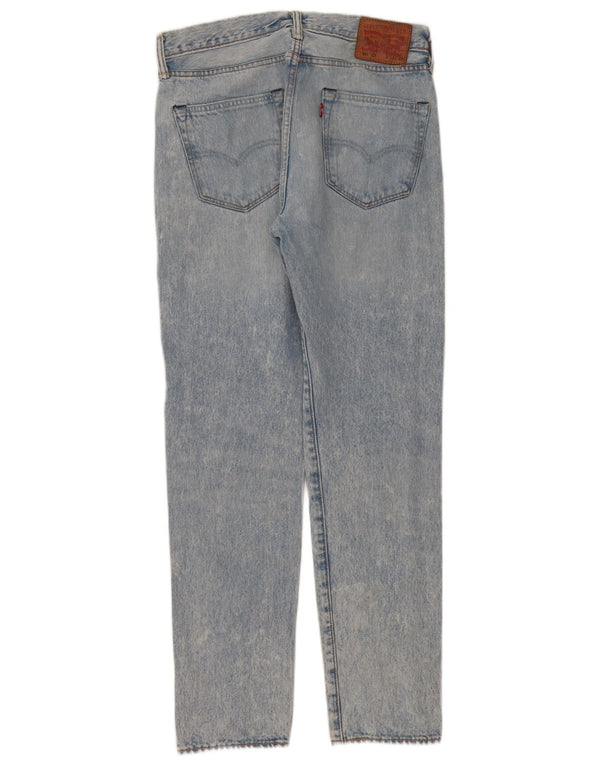 Levi's Mens 501 CT Distressed Straight Jeans W32 L32 Blue Cotton