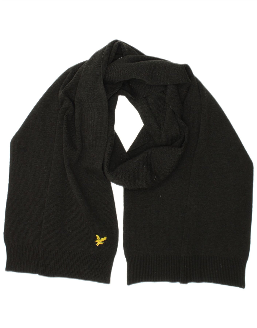 Sciarpa rettangolare da uomo Lyle & Scott, taglia unica, in poliestere nero