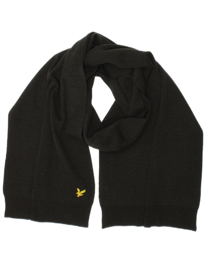 Sciarpa rettangolare da uomo Lyle & Scott, taglia unica, in poliestere nero