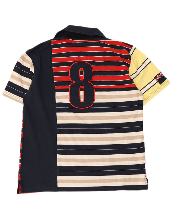 Polo da rugby grafica da uomo Canterbury XL in cotone patchwork multicolore