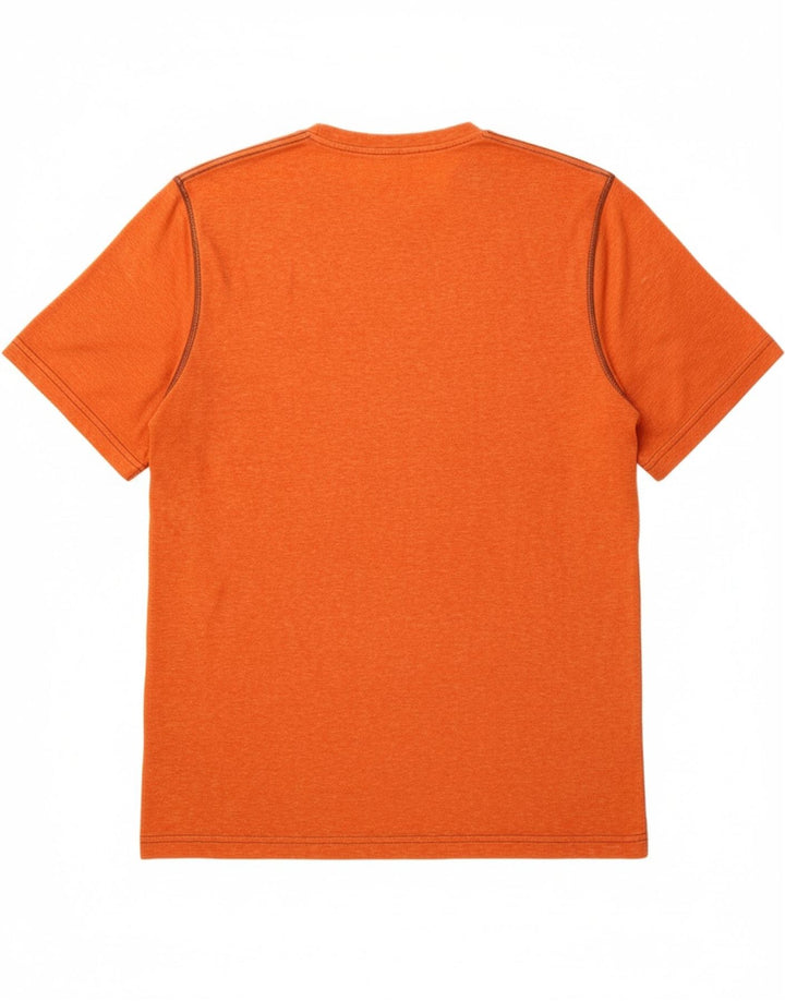COLUMBIA Mens T-Shirt Top Medium Orange Cotton