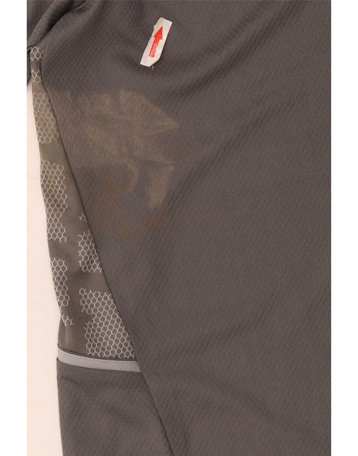 T-shirt Adidas Prime da uomo blu Top in poliestere mimetico grigio medio