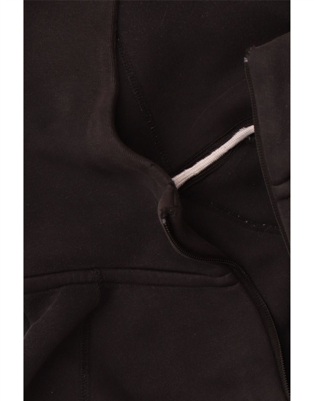 Felpa con cappuccio e zip Nike da uomo in cotone nero medio