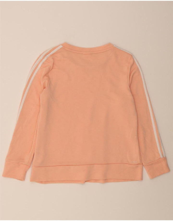 ADIDAS Womens Sweatshirt Jumper UK 12/14 Medium Pink Cotton Vintage Adidas and Second-Hand Adidas from Messina Hembry 