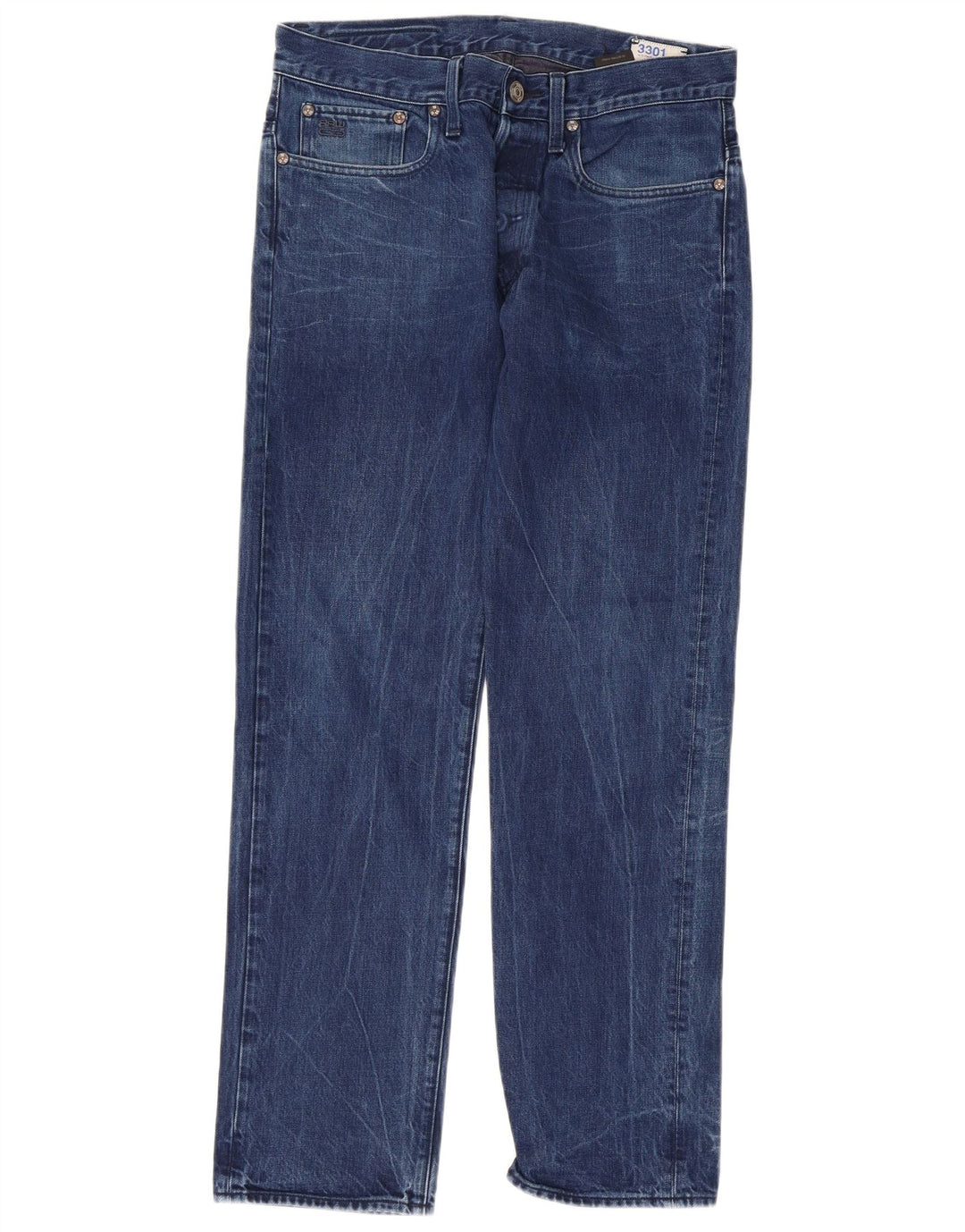 Jeans dritti da uomo G-Star 3301 W32 L32 Blu