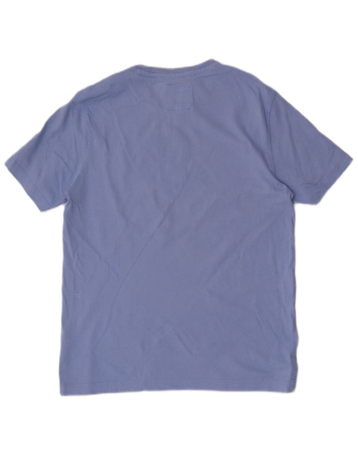 CREW CLOTHING T-shirt da uomo Top in cotone blu medio