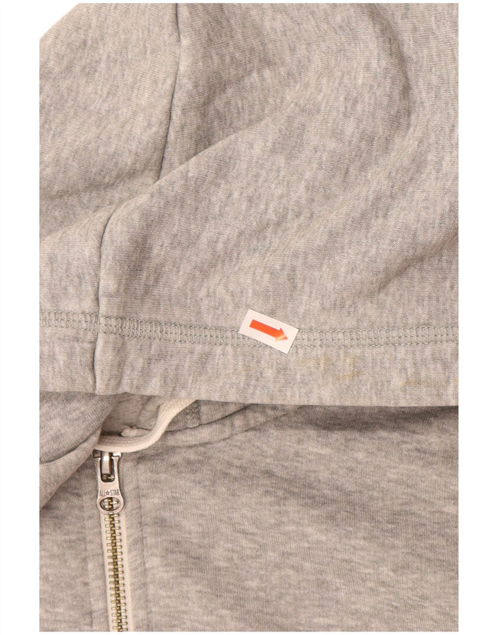 CONVERSE Maglione con cappuccio e zip All Star da uomo piccolo in cotone grigio