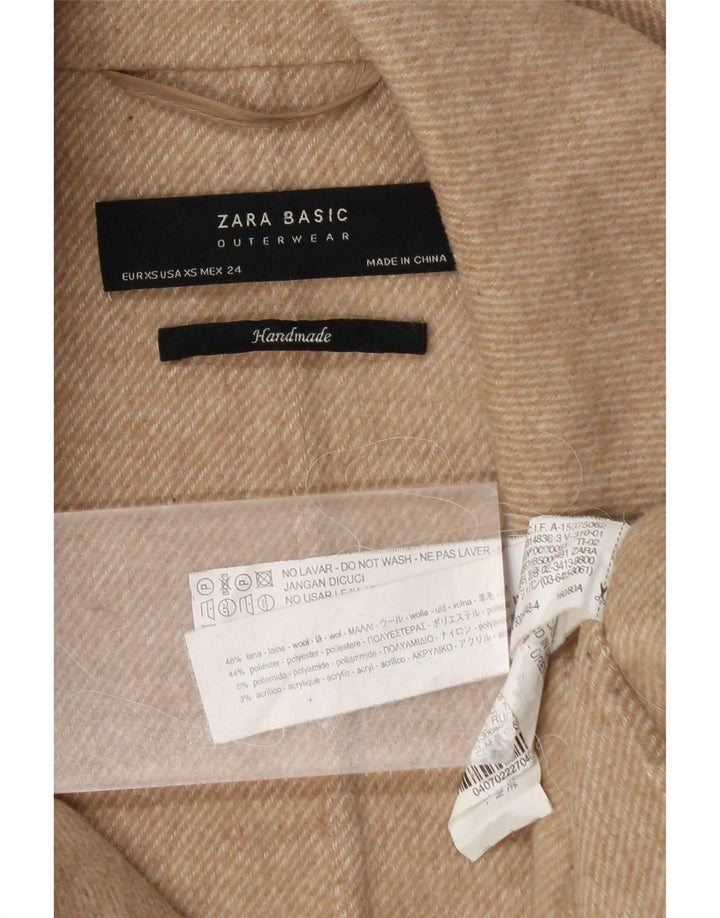 Soprabito oversize da donna Zara UK 6 XS Beige Lana