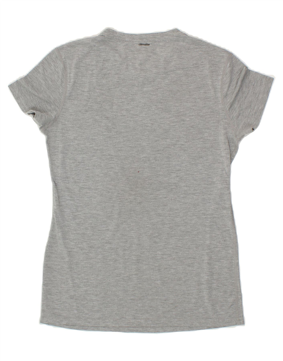 ADIDAS Womens Climalite Graphic T-Shirt Top UK 12 Medium Grey Polyester Vintage Adidas and Second-Hand Adidas from Messina Hembry 
