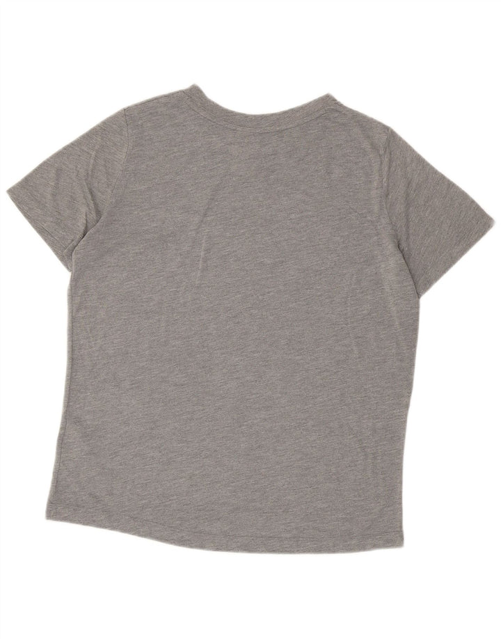 T-shirt grafica da uomo NIKE Top in poliestere grigio medio
