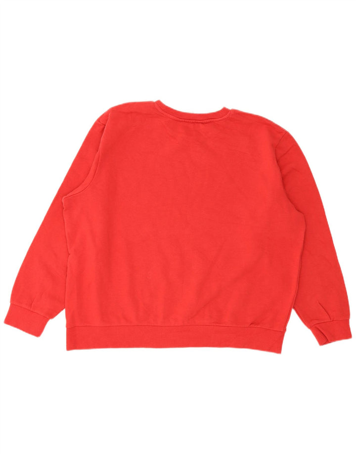 Felpa da uomo Marks & Spencer maglione grande cotone rosso