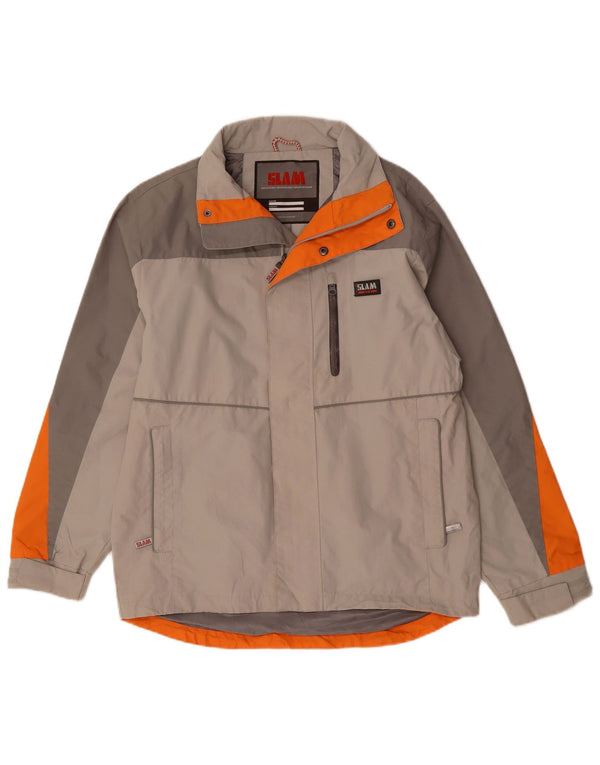 Giacca a vento da uomo Slam UK 36 Small Poliammide color block grigio