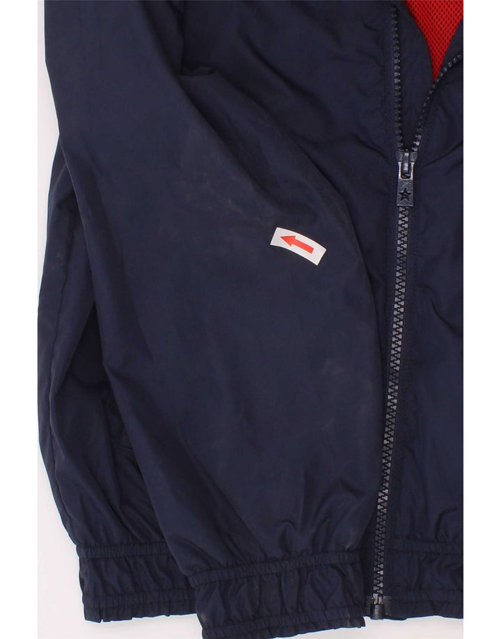 Giubbotto bomber con cappuccio da bambino Tommy Hilfiger 7-8 anni in poliestere blu navy