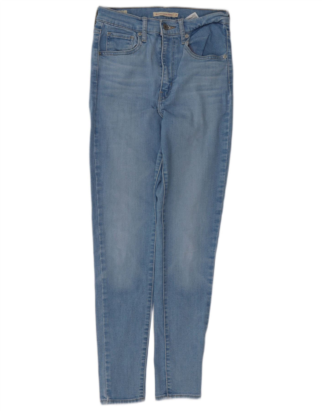 LEVI'S Jeans super skinny da donna con altezza del miglio W27 L28 cotone blu