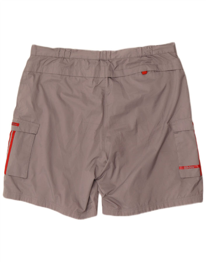 Pantaloncini cargo da uomo ADIDAS 2XL W40 poliestere grigio