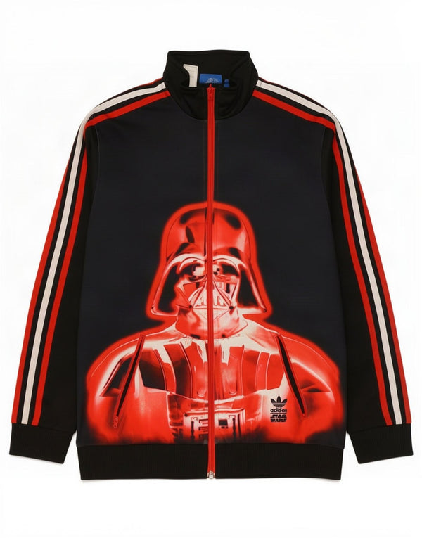 Giacca da ginnastica Adidas da bambino con grafica Star Wars 15-16 anni nera