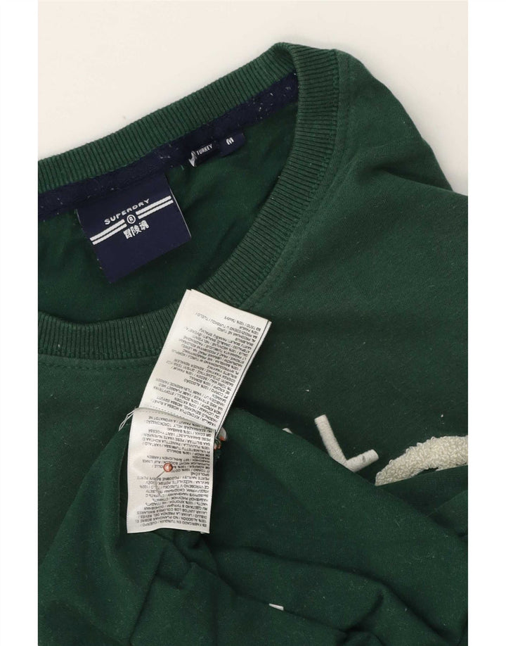 T-shirt grafica da uomo Superdry Top in cotone verde medio