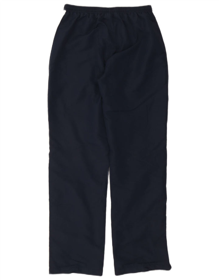 Pantaloni da tuta da uomo Asics grandi in poliestere color block blu navy