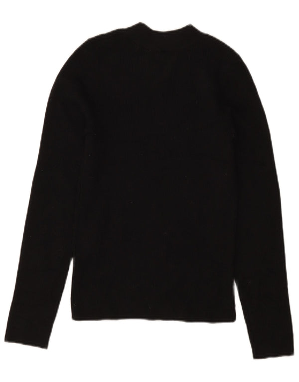 Maglione maglione girocollo da donna LEVI'S UK 8 piccolo acrilico nero