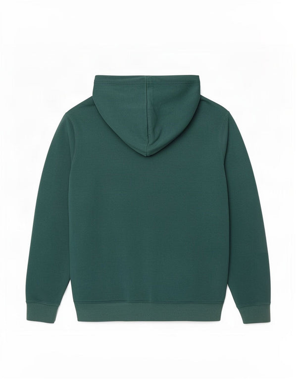 Felpa con cappuccio e zip grafica Champion da uomo grande verde