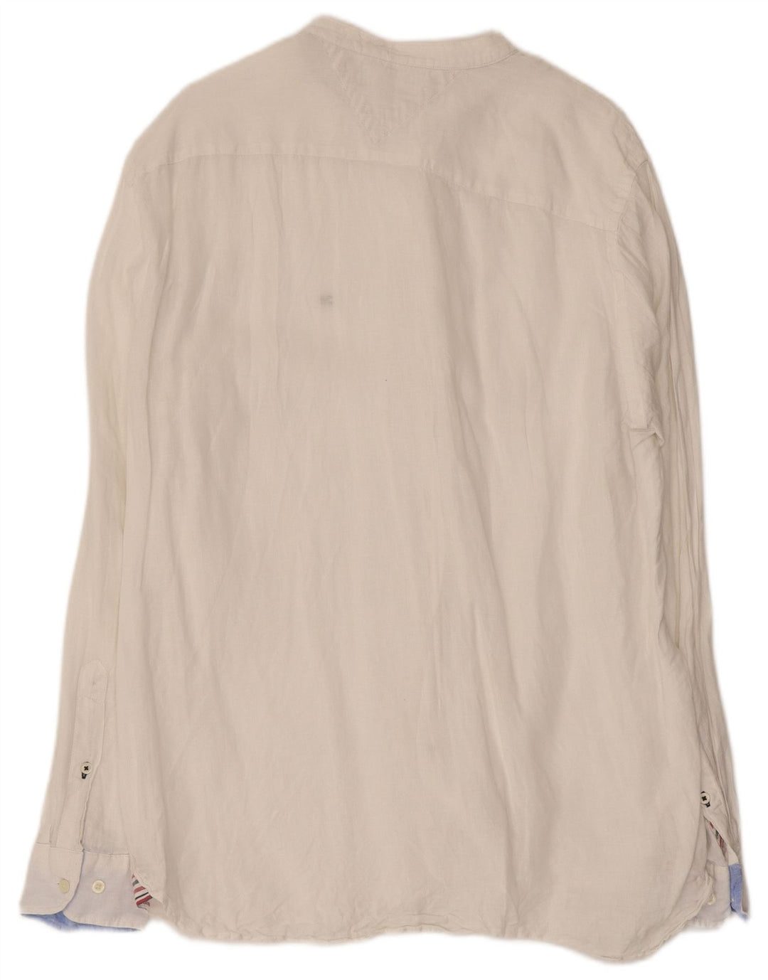 TOMMY HILFIGER Camicia da uomo vestibilità regolare grande lino bianco