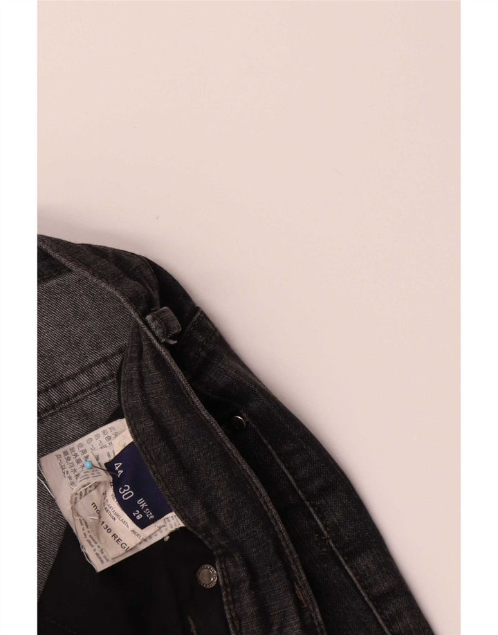 Jeans Dritti Donna Trussardi W28 L28 Cotone Nero