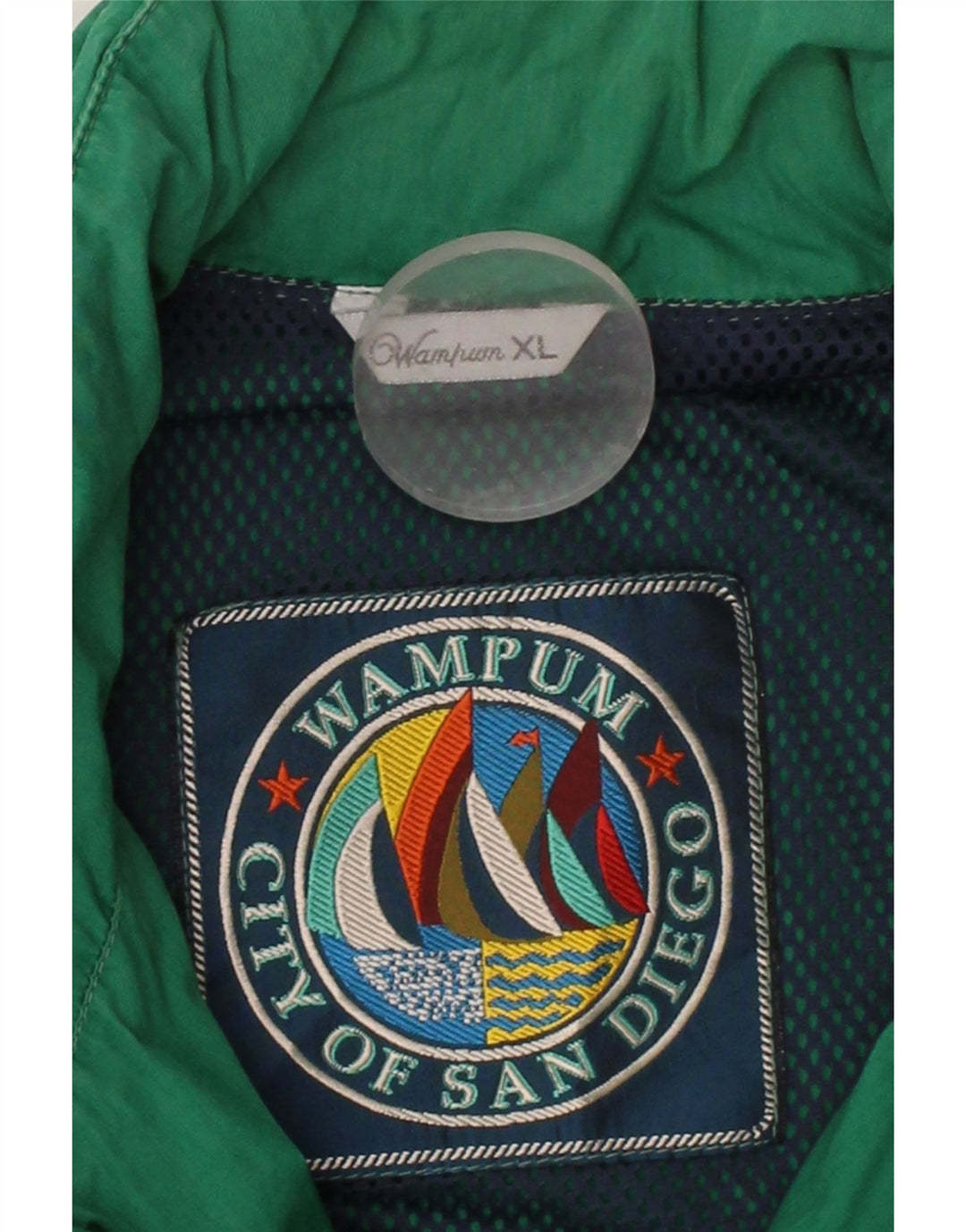 WAMPUM Mens Waterproof Jacket UK 42 XL Green