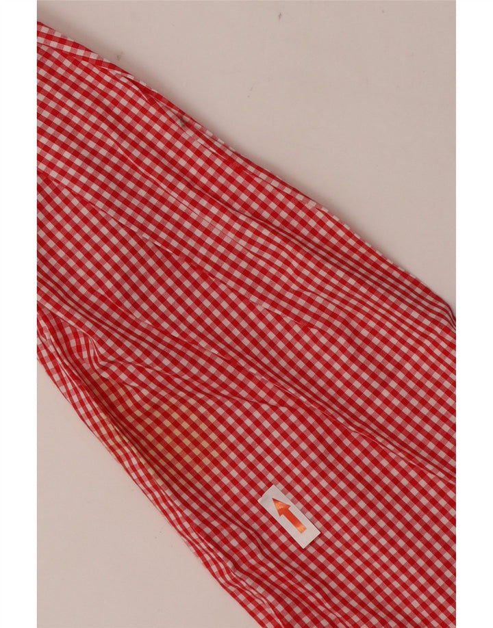 Camicia da donna VINTAGE UK 16 Grande cotone a quadretti rossi