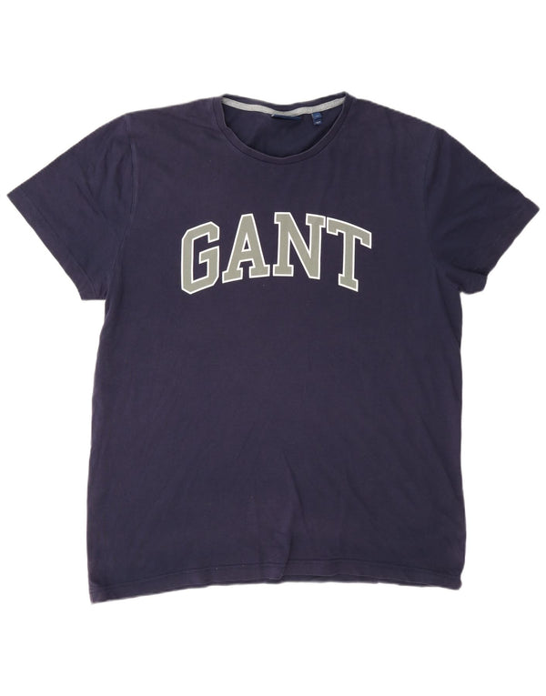 Gant T-shirt grafica da uomo Top XL in cotone blu navy