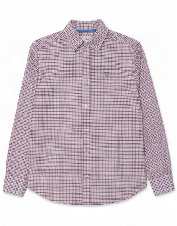 Crew Clothing Camicia da uomo dalla vestibilità classica, in cotone a quadri multicolore