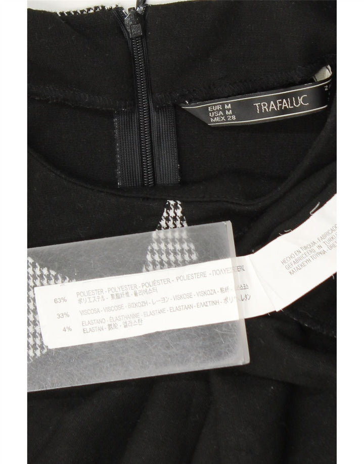 Camicia a maniche corte da donna Zara UK 12 Pied de poule grigio medio