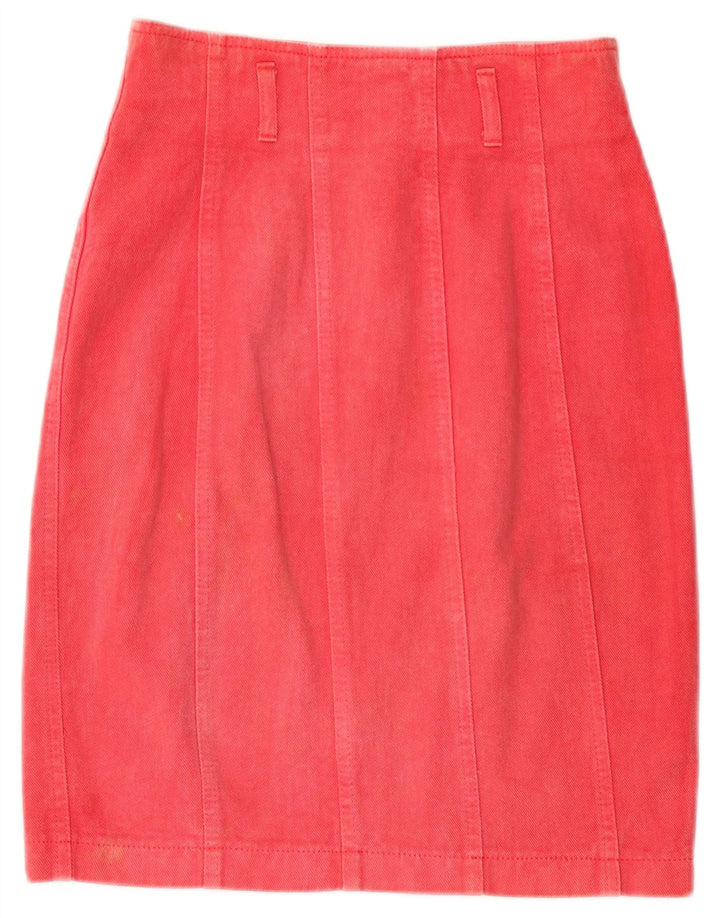 Gonna in denim da donna Blumarine IT 40 Small W27 Cotone rosso