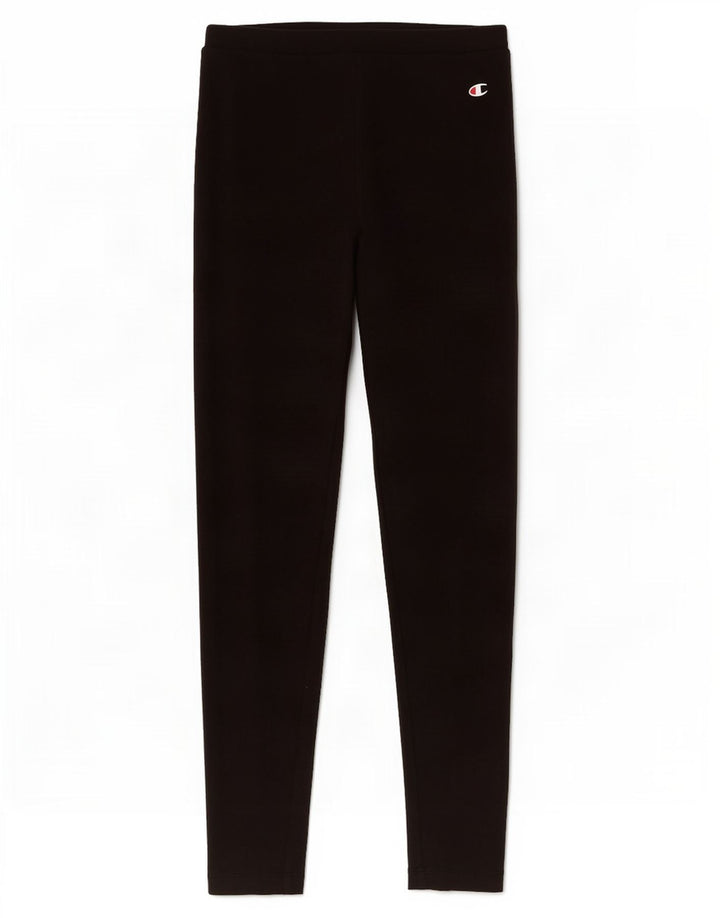 Leggings da donna Champion UK 8 piccoli in cotone nero