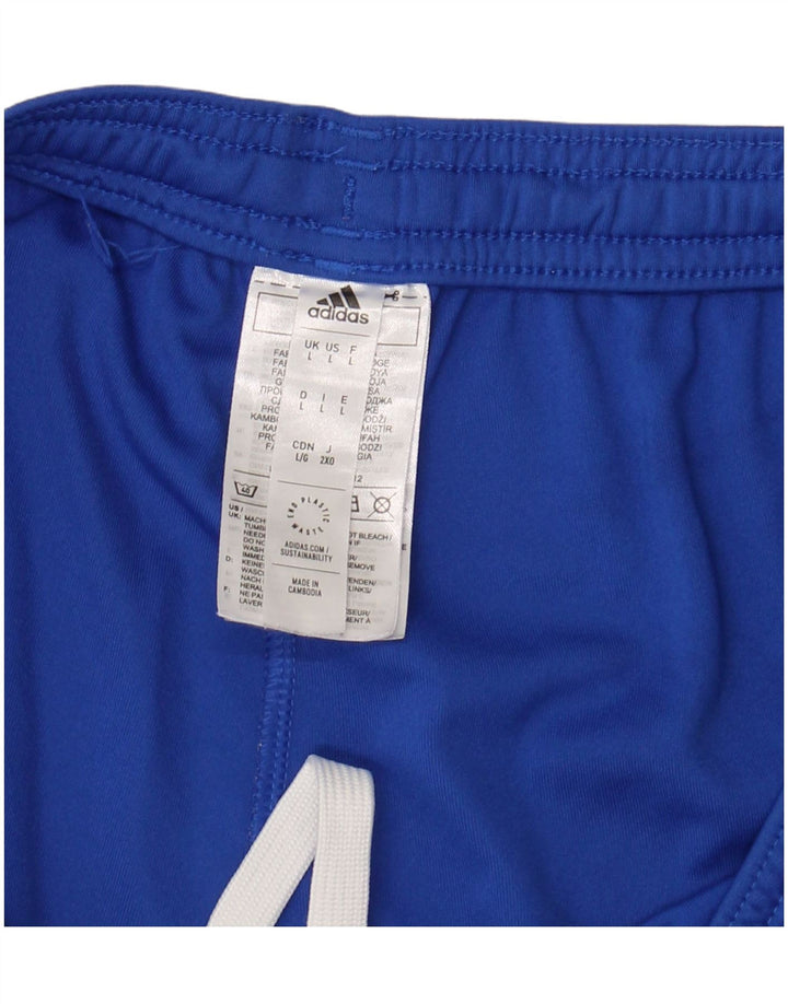 Pantaloncini sportivi ADIDAS Aeroready da uomo, grandi, in poliestere blu