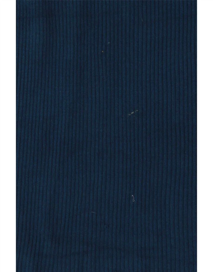 Marks & Spencer Top regolare da donna a maniche lunghe UK 12 Blu medio screziato
