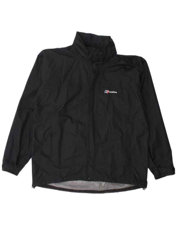Giacca antipioggia da uomo con cappuccio Berghaus UK 42 XL nylon nero
