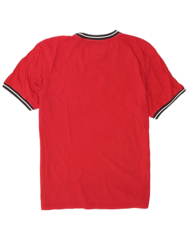 T-shirt grafica da uomo Champion Top XL rosso color block