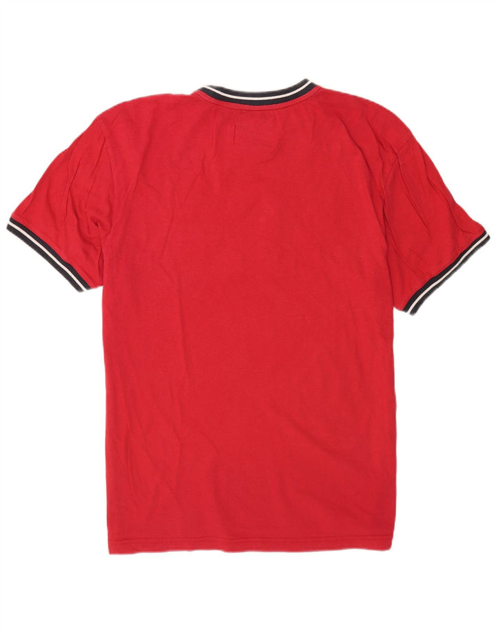 T-shirt grafica da uomo Champion Top XL rosso color block