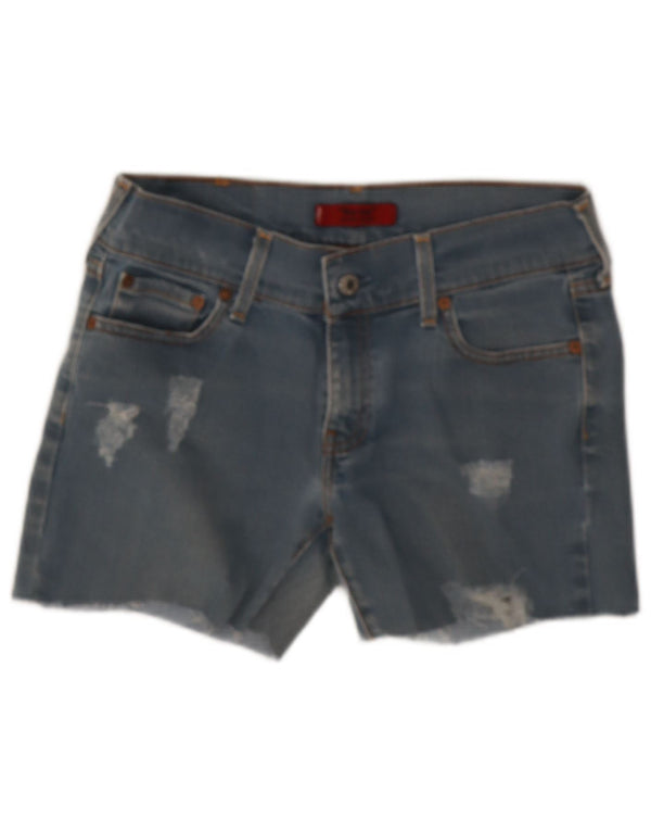 Pantaloncini Levi's da donna 559 in denim invecchiato W32 grande cotone blu