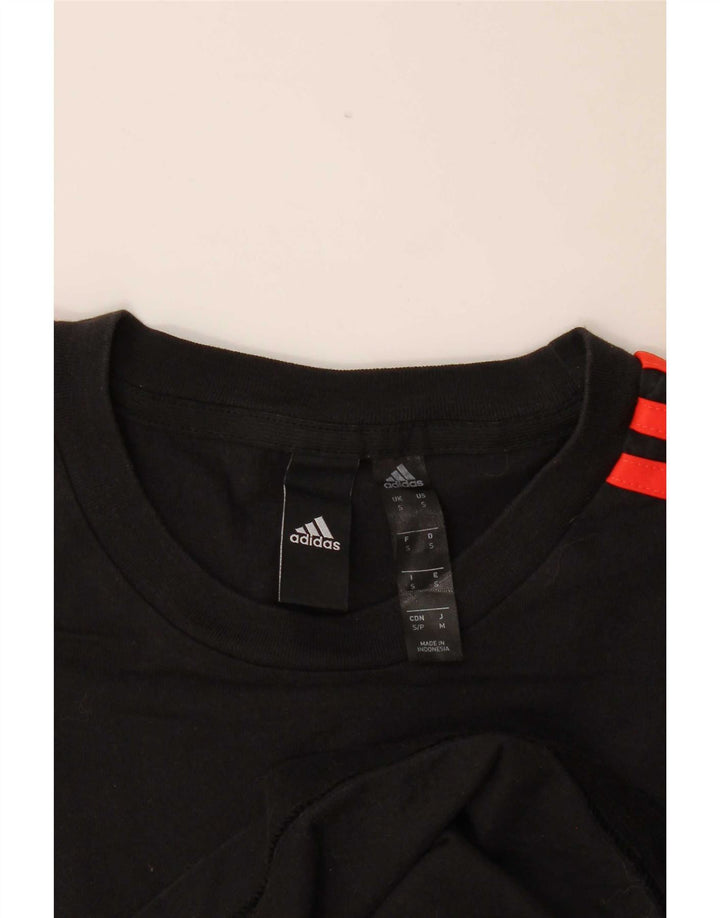 T-shirt grafica da uomo Adidas Top Small Black Colourblock
