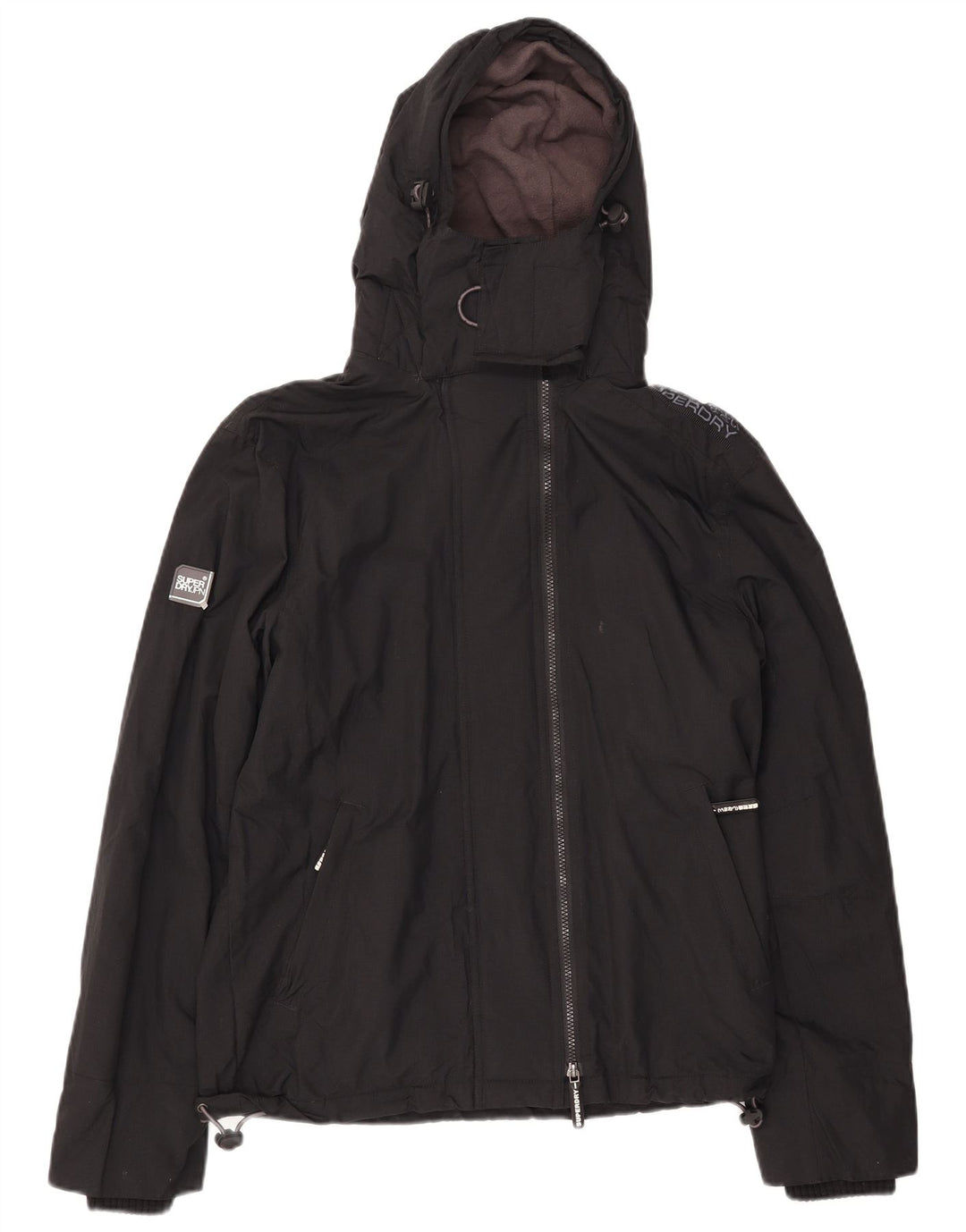 Giacca a vento grafica da uomo SUPERDRY Windcheater UK 38 media nera