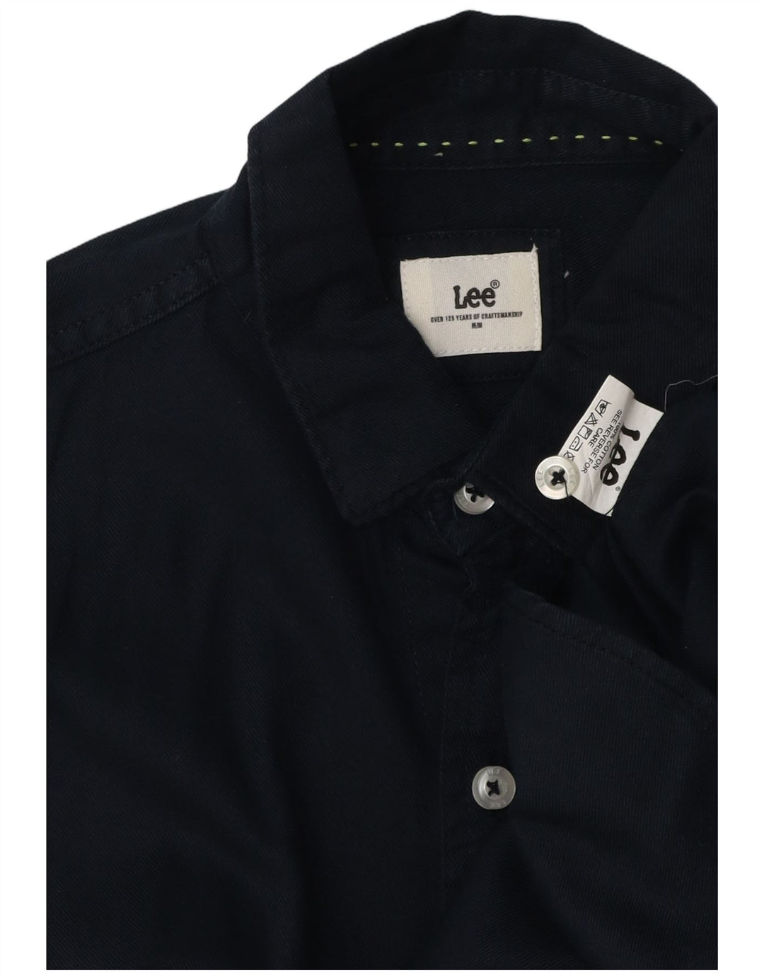 Camicia da uomo LEE in cotone blu navy medio