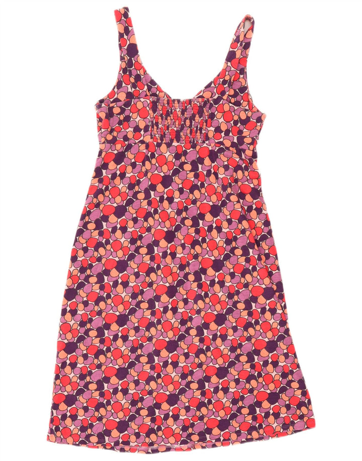 Abito a trapezio senza maniche da donna Boden UK 12 Medio floreale multicolore