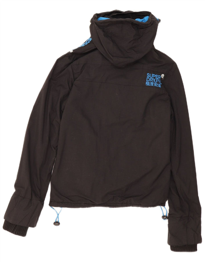 Giacca a vento con cappuccio da donna Superdry Windcheater UK 10 Small Nera