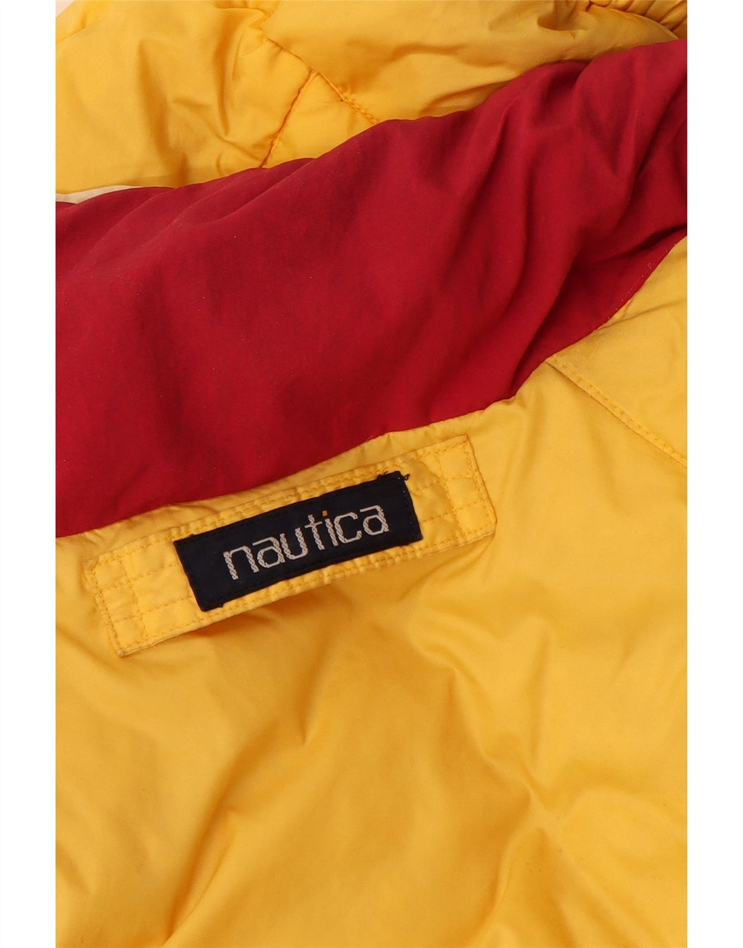 Giacca imbottita reversibile grafica da uomo Nautica UK 40 grande nylon blu