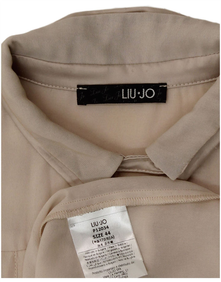 Abito a trapezio trasparente da donna Liu Jo IT 44 Poliestere beige medio