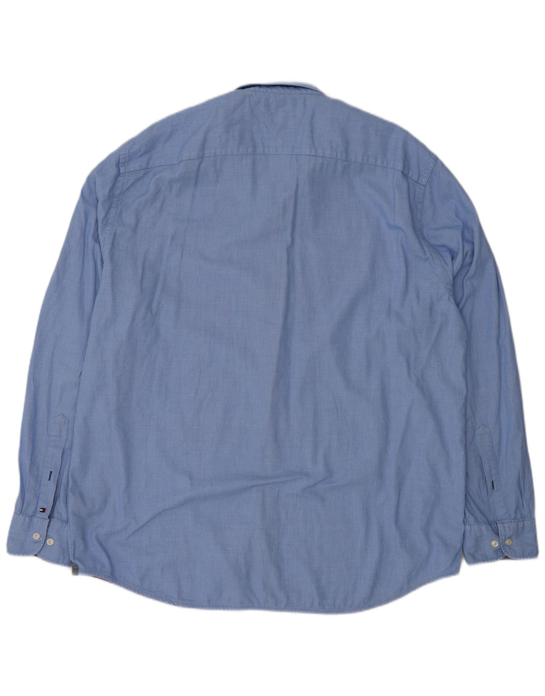 Camicia da uomo Tommy Hilfiger 2XL cotone maculato blu